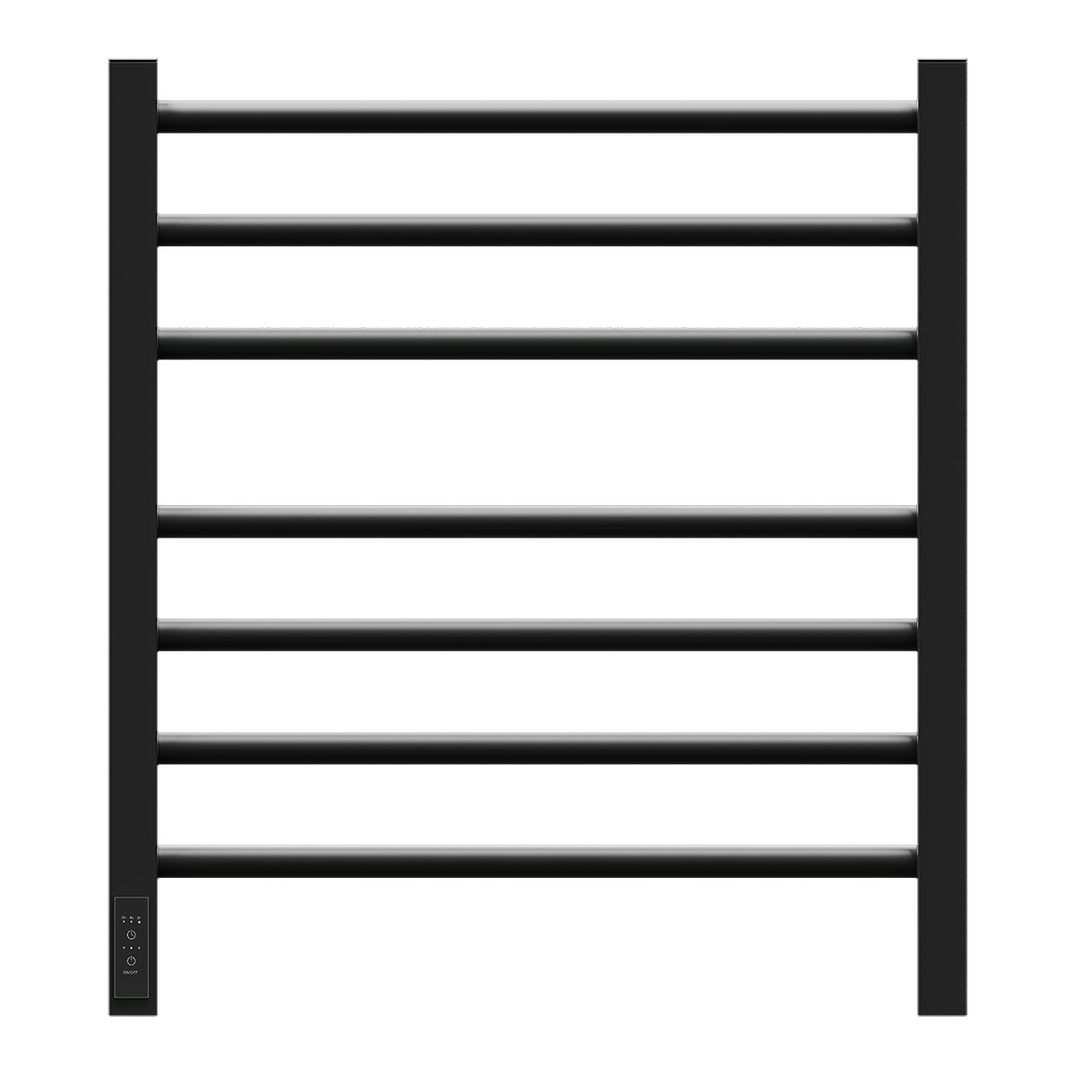 Полотенцесушитель электрический Point PN70756B П7 500x590 диммер слева, черный