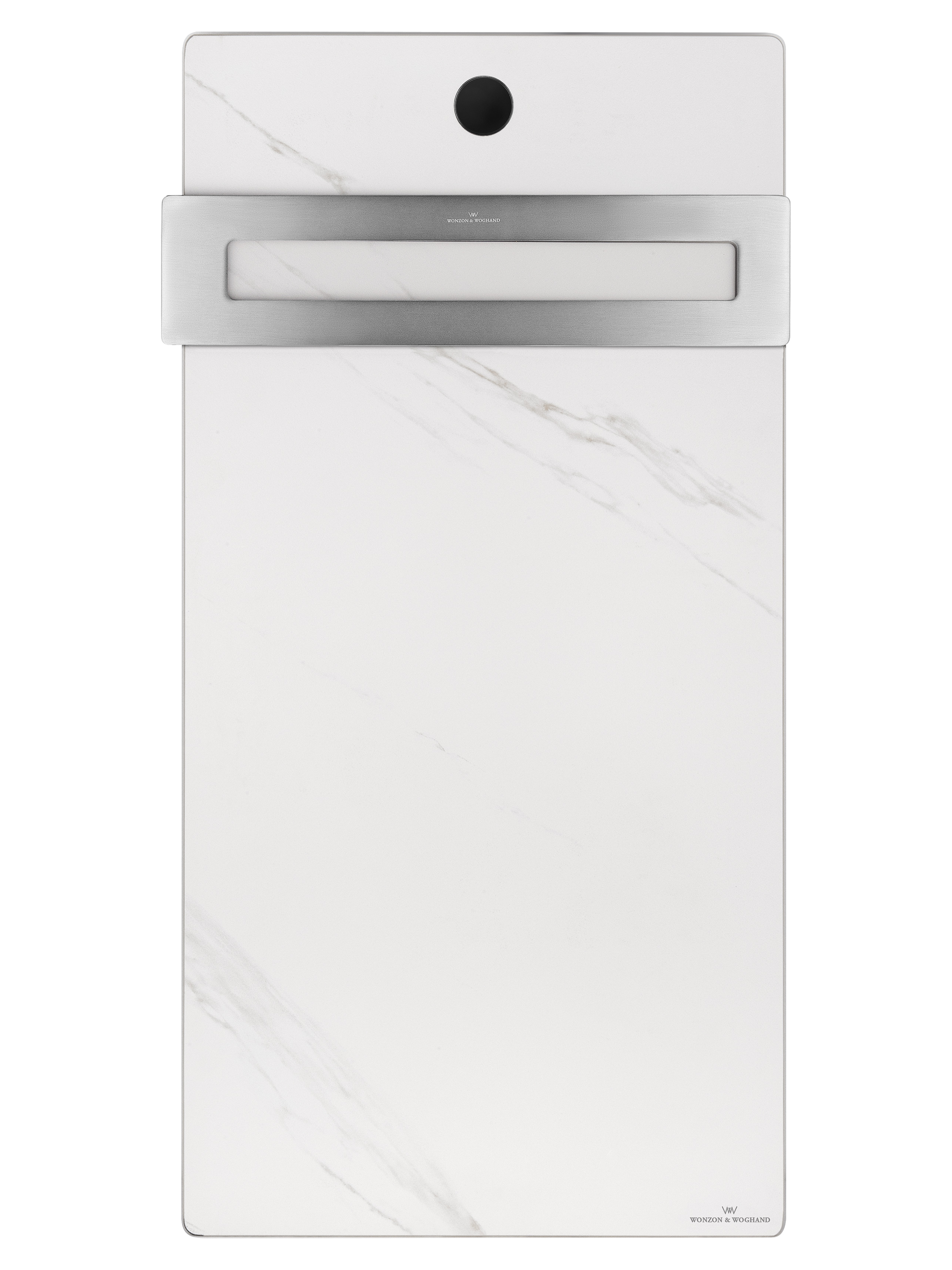 Полотенцесушитель электрический с каменной плитой Белый мрамор WONZON & WOGHAND STUTTGART, Темный графит (WW-A501-GM)