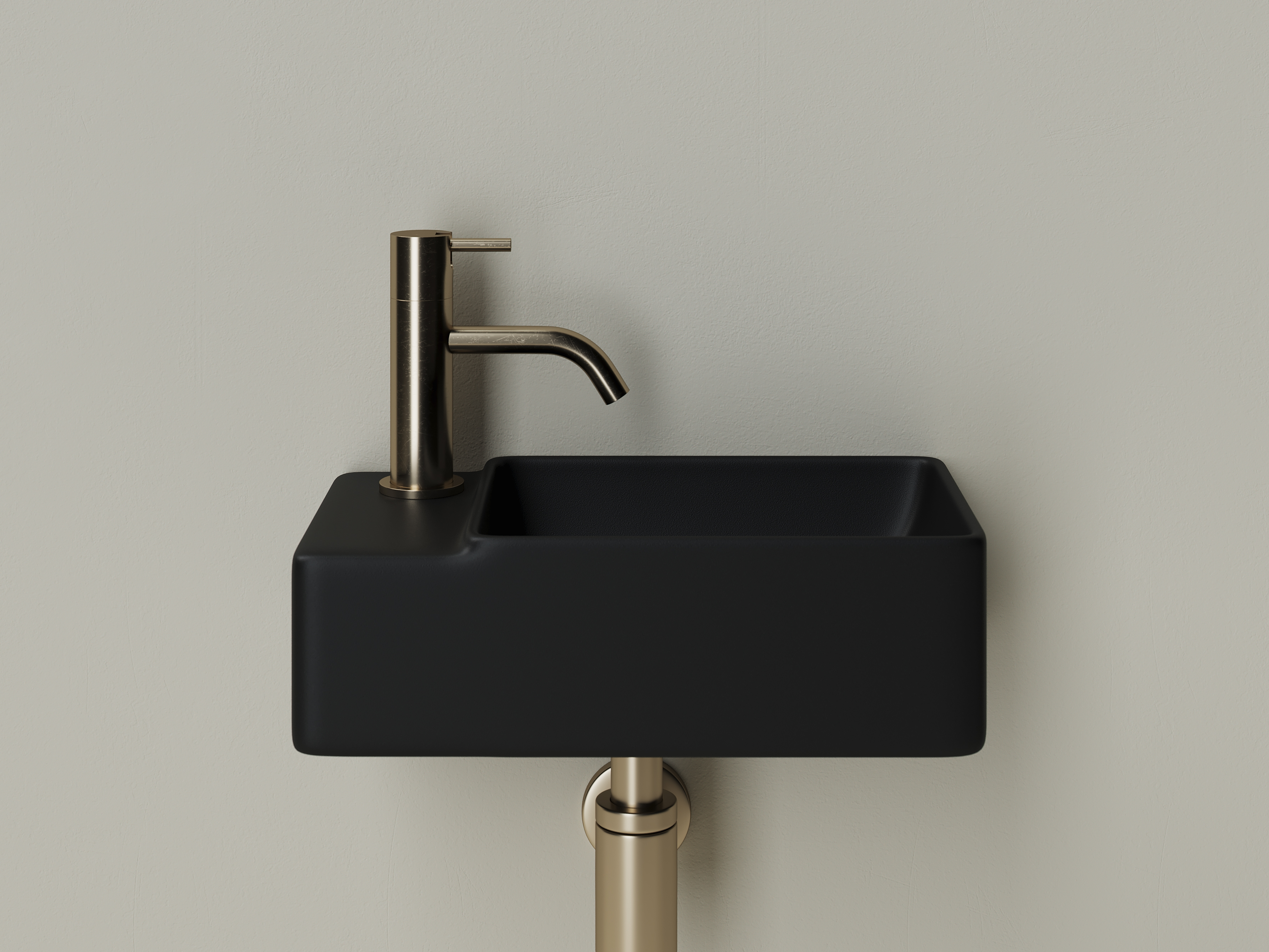 Раковина подвесная 40см Ceramica Nova Element CN5046MB черный матовый