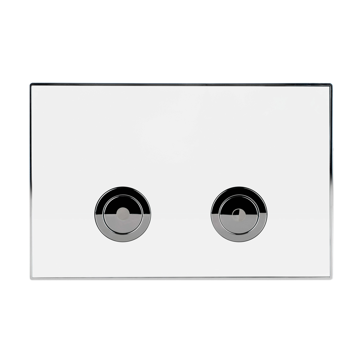 Клавиша смыва для инсталляции Point Венера, белый/хром, PN44071WC