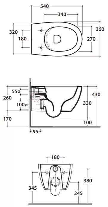 Унитаз подвесной безободковый Globo 4All MDS03BO белый матовый, без сиденья
