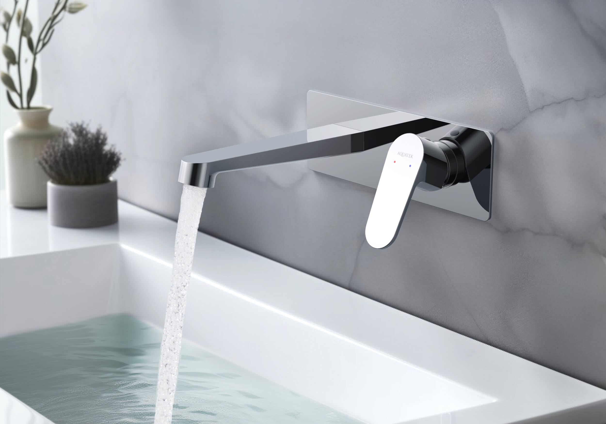 Смеситель для раковины Aquatek Оберон AQ1213CR хром