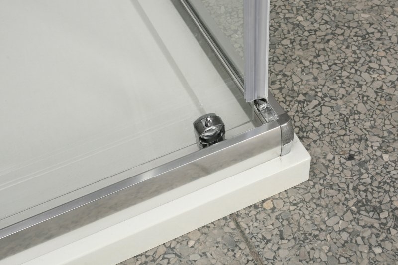 Душевой уголок BelBagno Uno A-2 80x80 профиль Хром стекло прозрачное