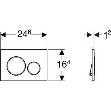 Кнопка смыва Geberit Sigma 21 115.650.JM.1 камень/красное золото