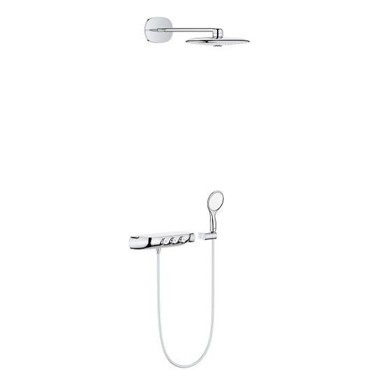 Встраиваемая душевая система Grohe Rainshower SmartControl 26443LS0 хром/белый