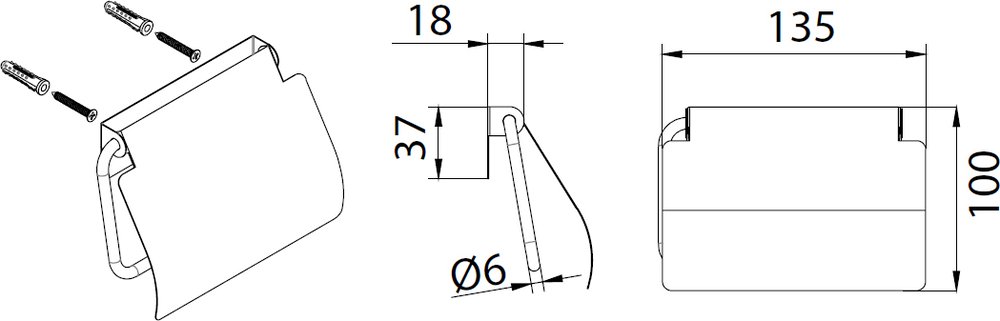 Держатель туалетной бумаги Fixsen Hotel FX-31010 Хром
