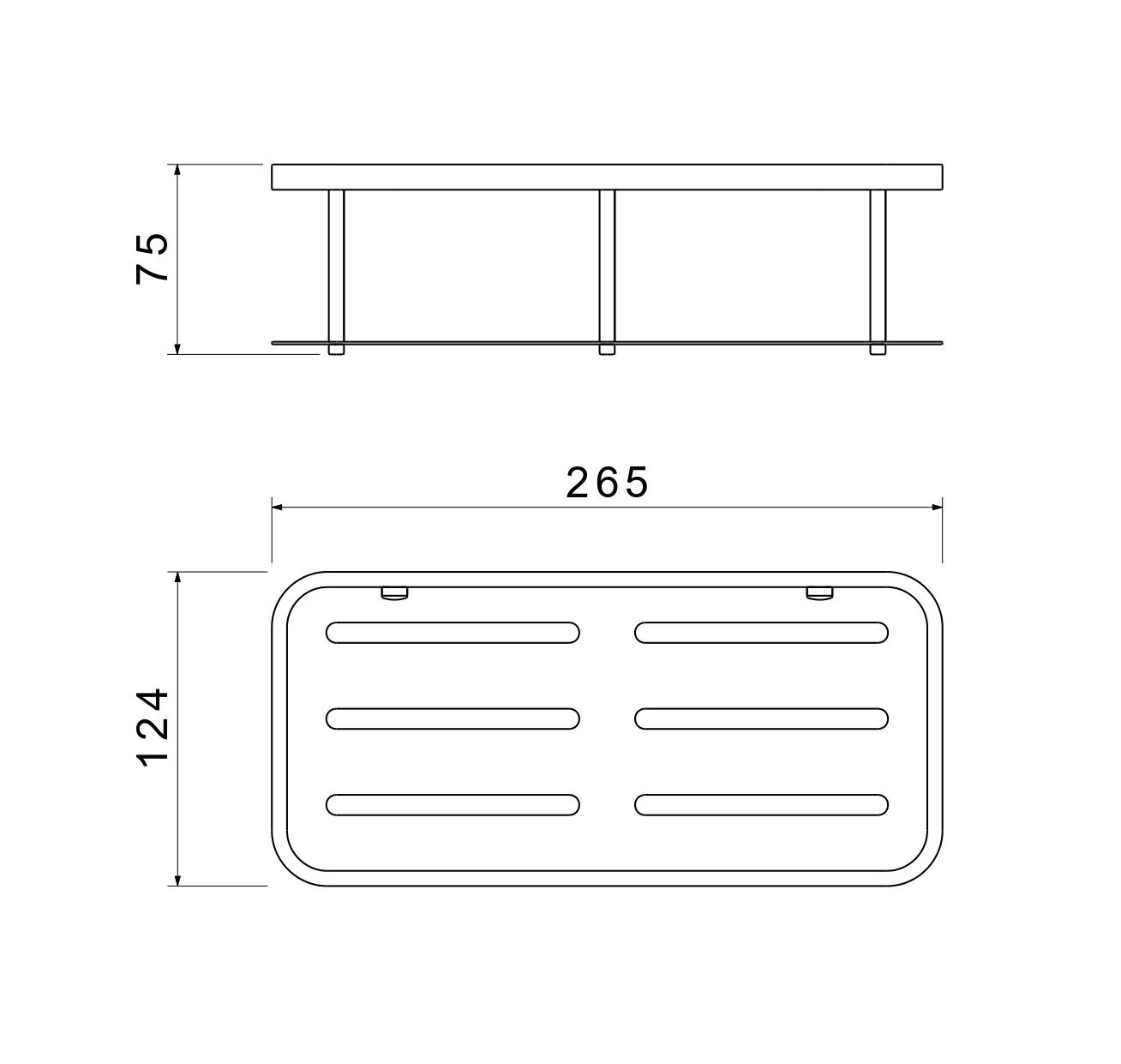 Полка для душа Aquatek AQ4936CR хром
