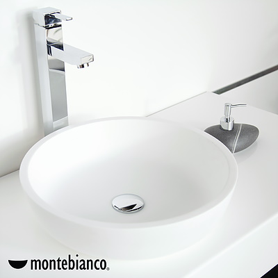 Раковина накладная 41,3см MonteBianco Isola Bella 11092 белый матовый