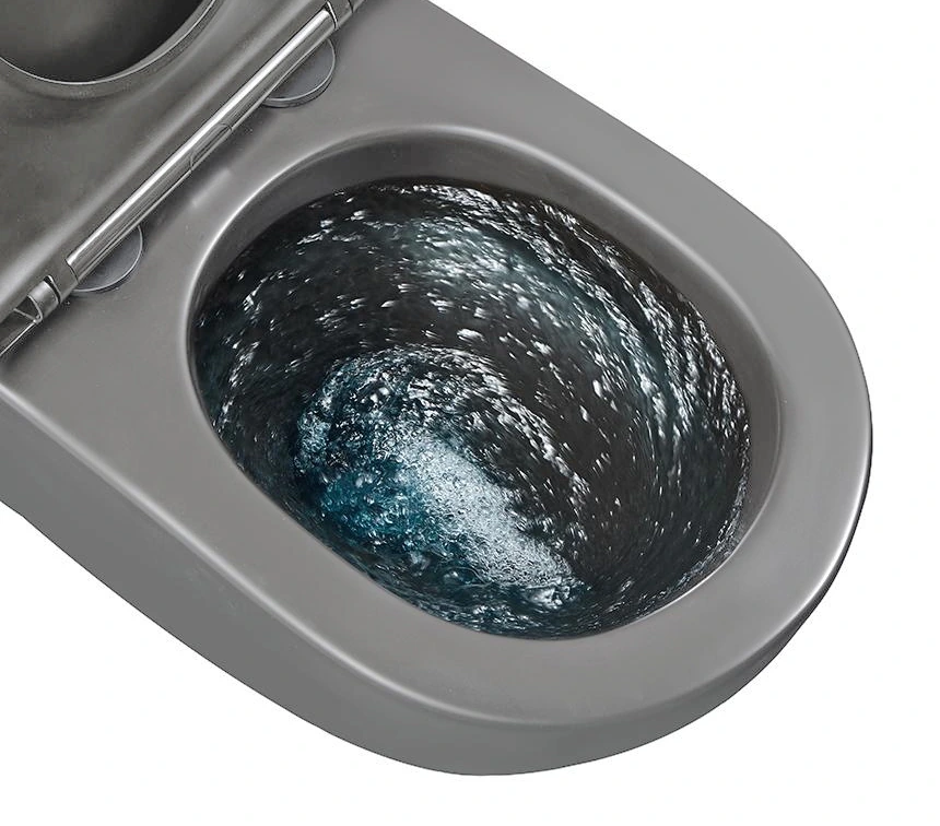 Унитаз подвесной безободковый GID Tr2122TF-Dgm темно-серый матовый, с сиденьем микролифт