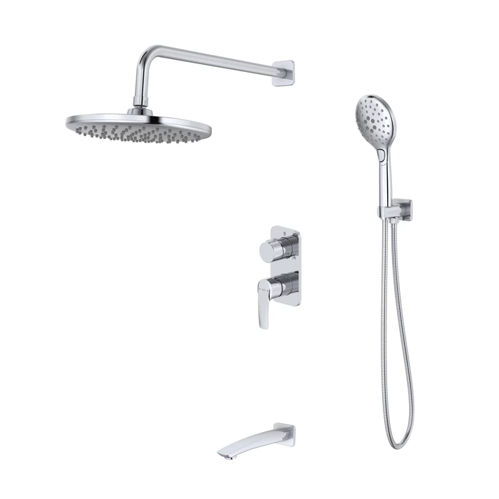 Встраиваемая душевая система с изливом Iddis Ray RAYSB03i68 хром