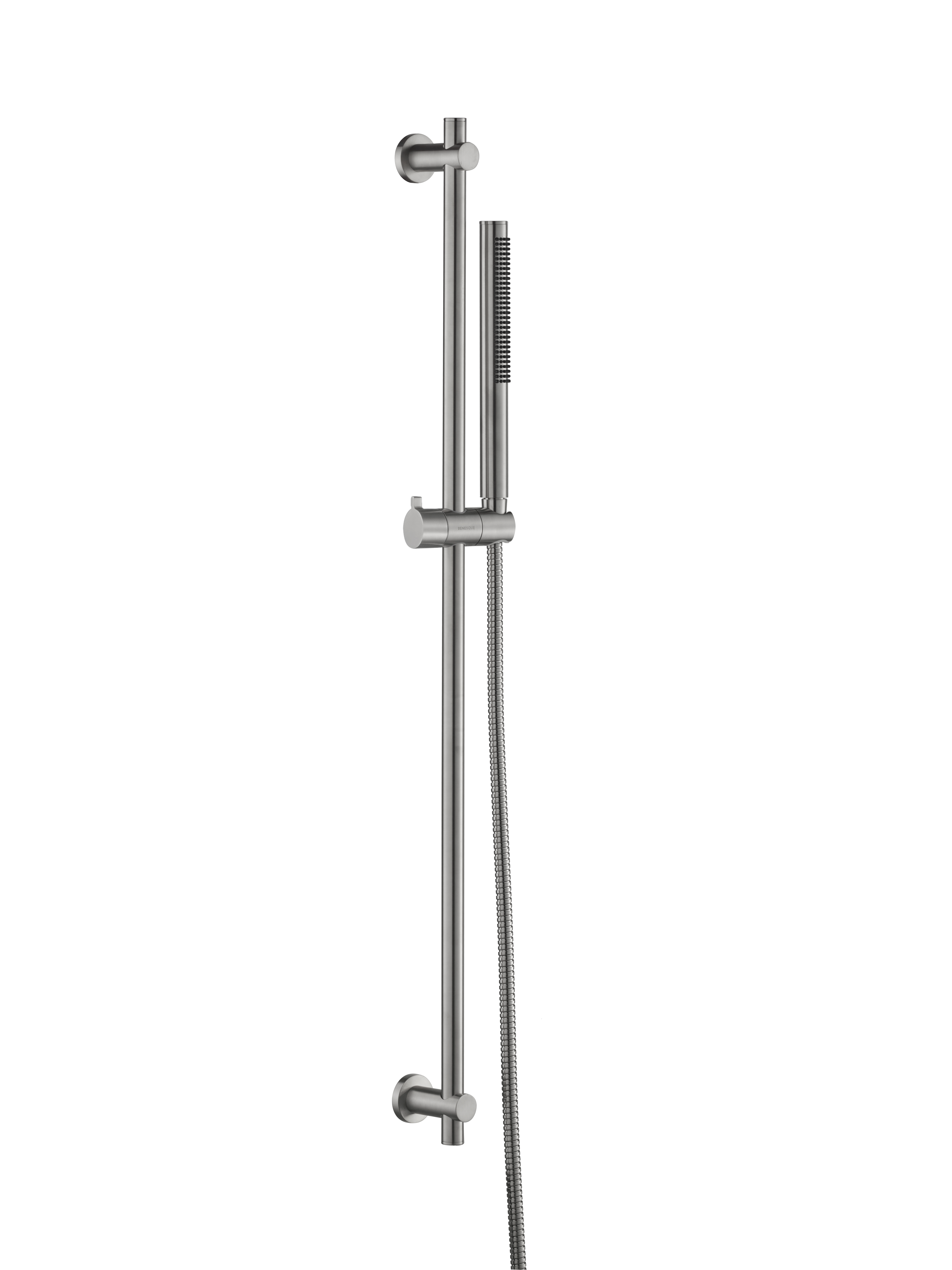 Душевой гарнитур на штанге Benesque Lumiere 23010402 никель брашированный