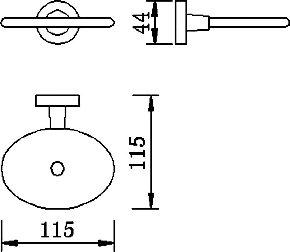 Мыльница Rush Victoria VI71410 Хром