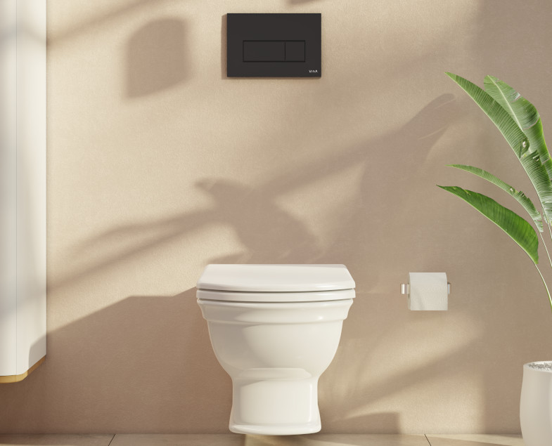 Кнопка смыва Vitra Root Square 740-2311 черный матовый