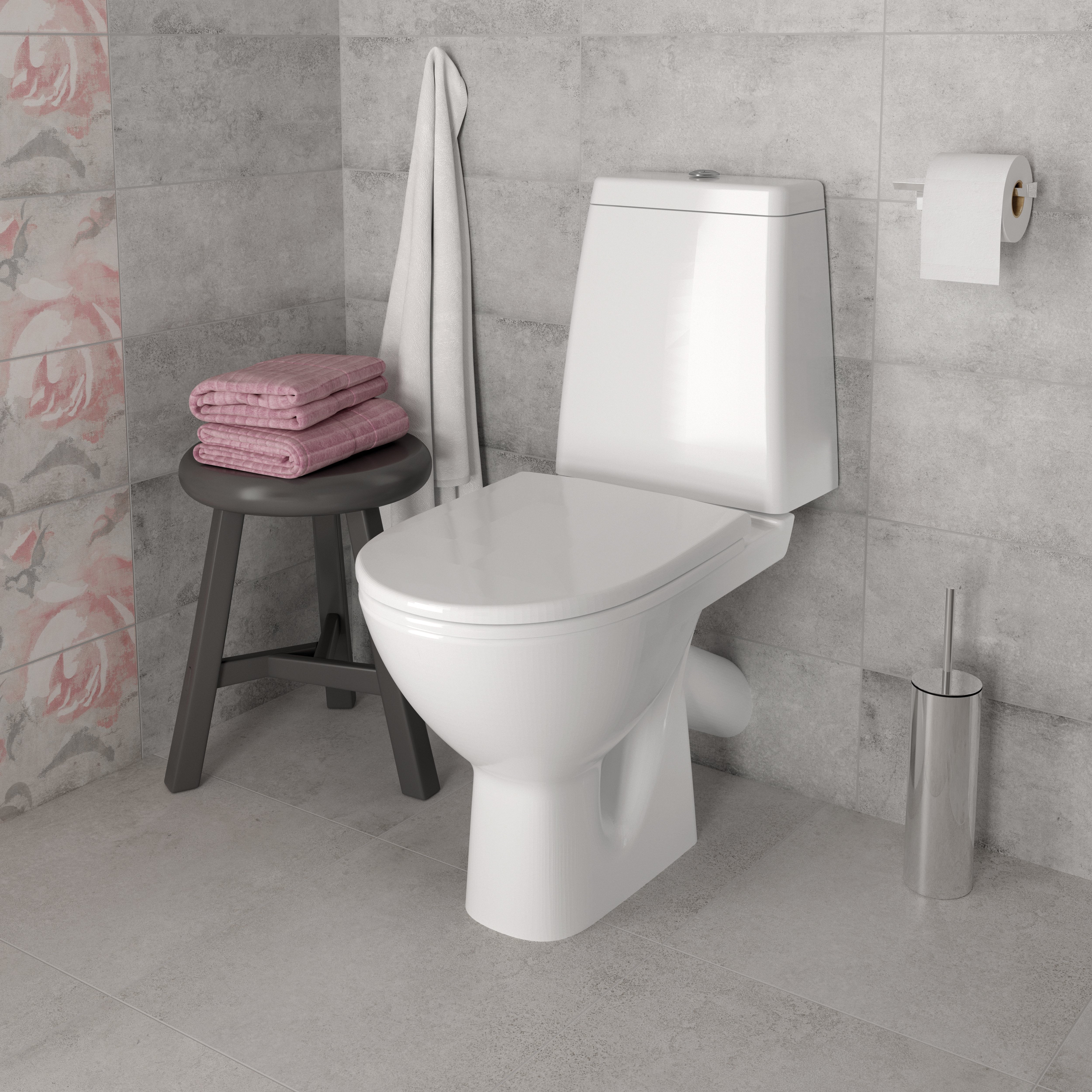 Унитаз напольный Cersanit Granta S-KO-GRA031-3/6-DL-n-w белый, с сиденьем микролифт