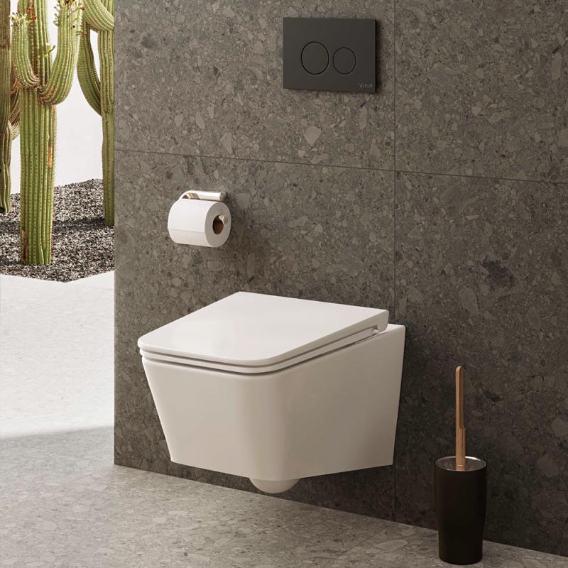 Унитаз подвесной безободковый Vitra Equal 7245B403-0075 белый, без сиденья