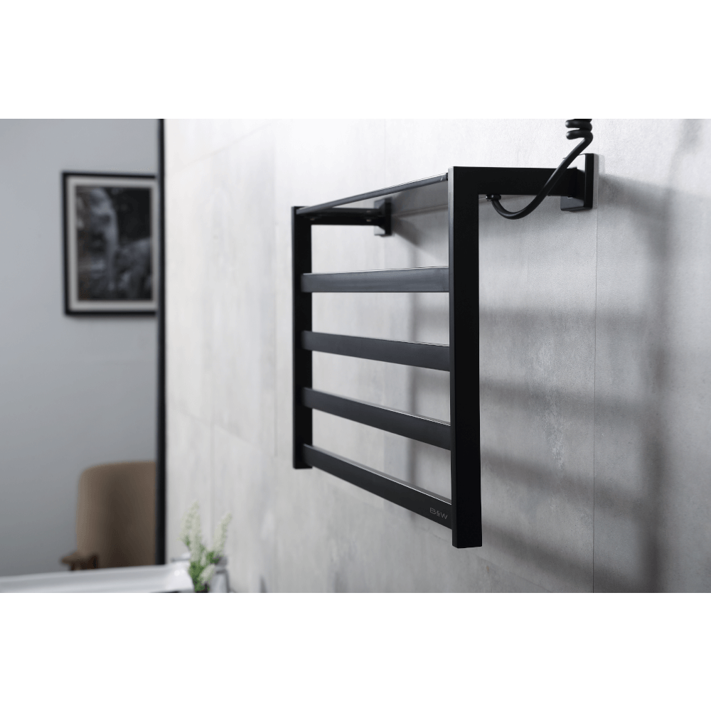 Полотенцесушитель электрический Black&White N-333B 35х58 черный матовый