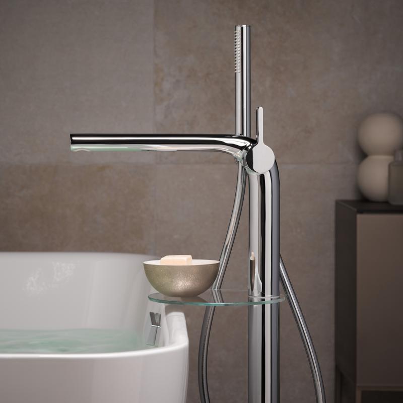 Смеситель для ванны напольный Keuco Edition 400 51527010100 хром