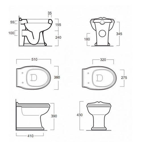Унитаз Simas Arcade AR891 Белый