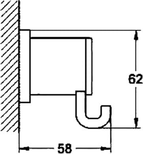 Крючок Grohe Allure 40284000 Хром