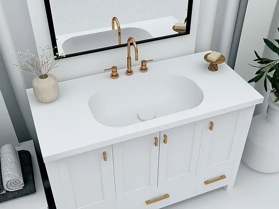 Раковина накладная 57,1см MonteBianco Loreto Sesto 13217 белый матовый