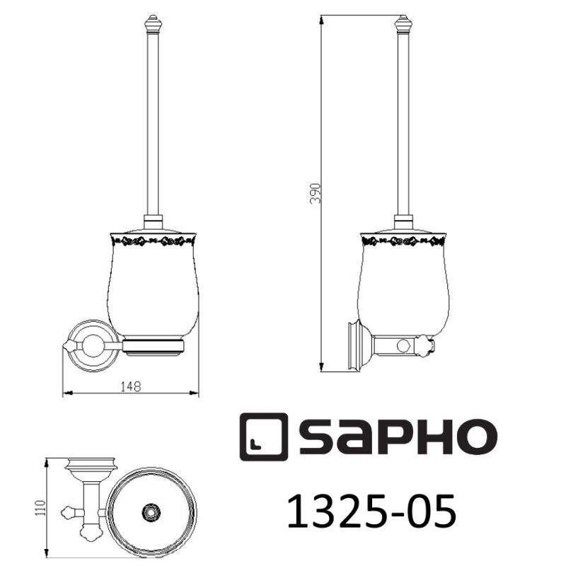 Ершик Sapho ASTOR 1325-08 хром