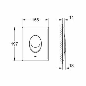 Кнопка смыва Grohe Skate Air 38505SH0 белый