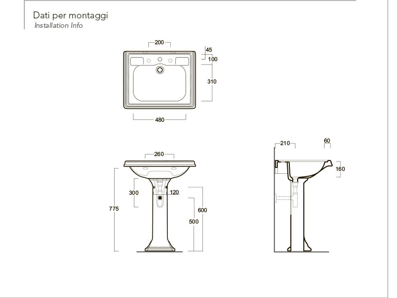 Раковина Simas Arcade AR 844 Белый