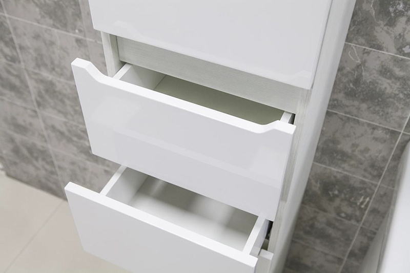 Тумба для комплекта Акватон Дакота 80 белый/выбеленное дерево