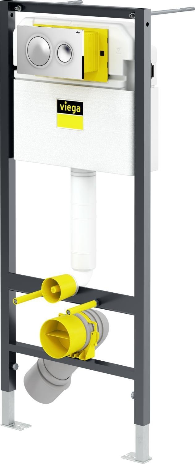 Готовое решение для подвесных унитазов Viega Prevista Dry 792855 хром глянцевый