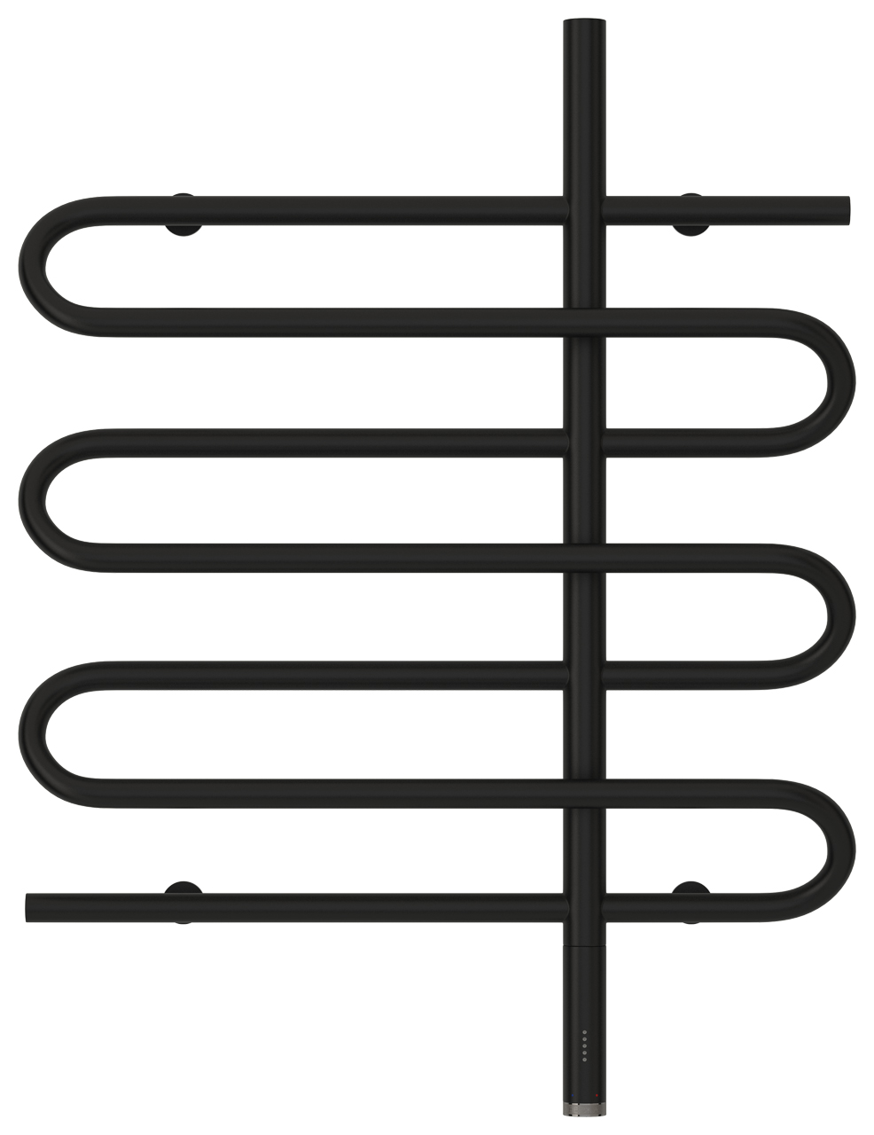 Полотенцесушитель электрический Сунержа Эпатаж 80х60 черный матовый, подключение правое