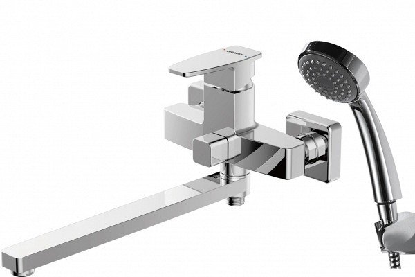 Смеситель универсальный Bravat Riffle F672106C-L хром