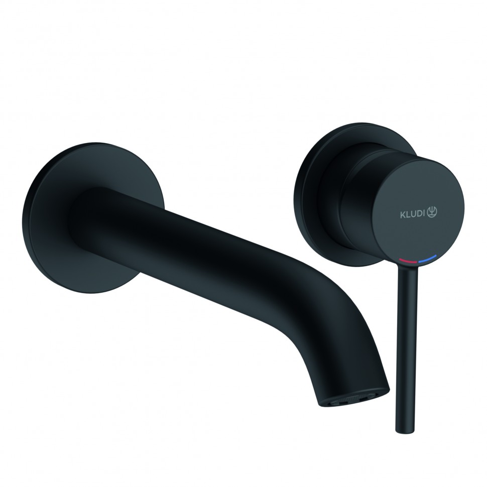 Смеситель для раковины Kludi Bozz 382453976 черный матовый