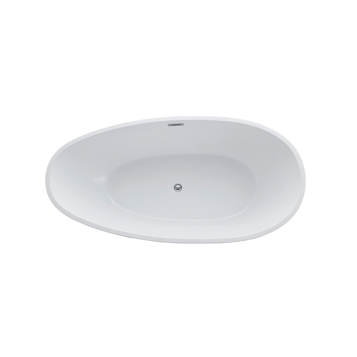 Ванна акриловая Vincea VBT-422-1800, 1800*900*580, цвет белый, слив-перелив в комплекте, хром
