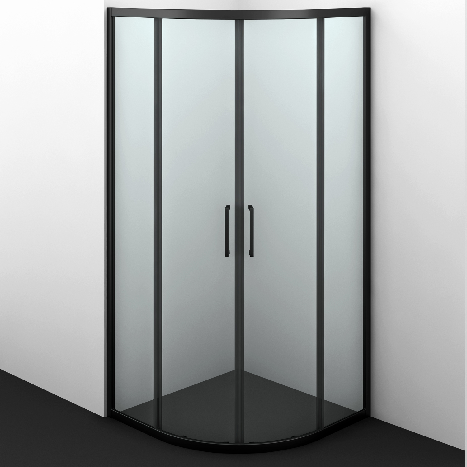Душевой угол WasserKraft Dill 61S01 90x90x200, профиль черный, стекло прозрачное