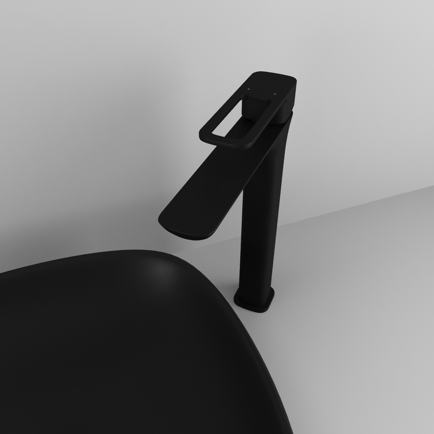 Смеситель для раковины-чаши IDDIS Slide SLIBL01i01 черный матовый