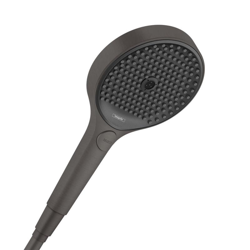 Душевая лейка Hansgrohe Rainfinity 130 3jet 26864340 хром черный шлифованный