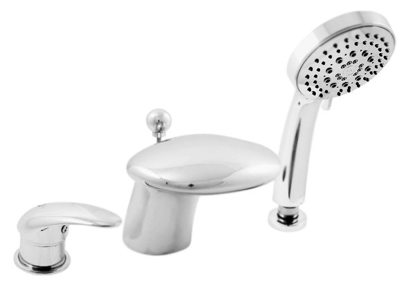 Смеситель на борт ванны Rav Slezak Dunaj D471.5S хром