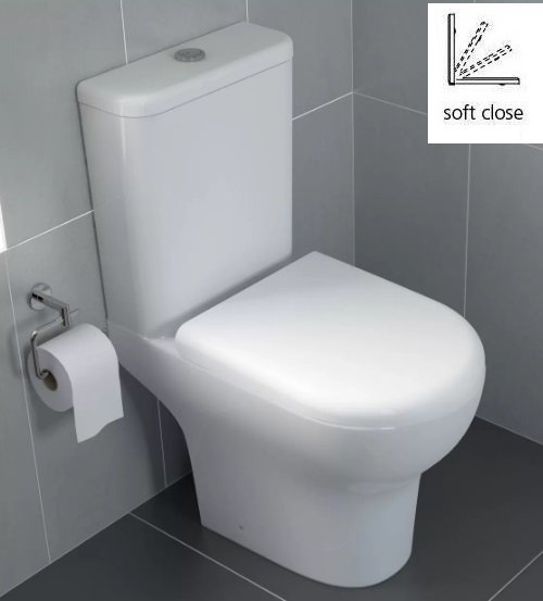 Унитаз-компакт Vitra Zentrum Open-Back 9012B003-7204 с бачком и сиденьем Микролифт