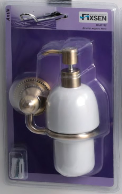 Дозатор жидкого мыла Fixsen Antik FX-61112 Бронза
