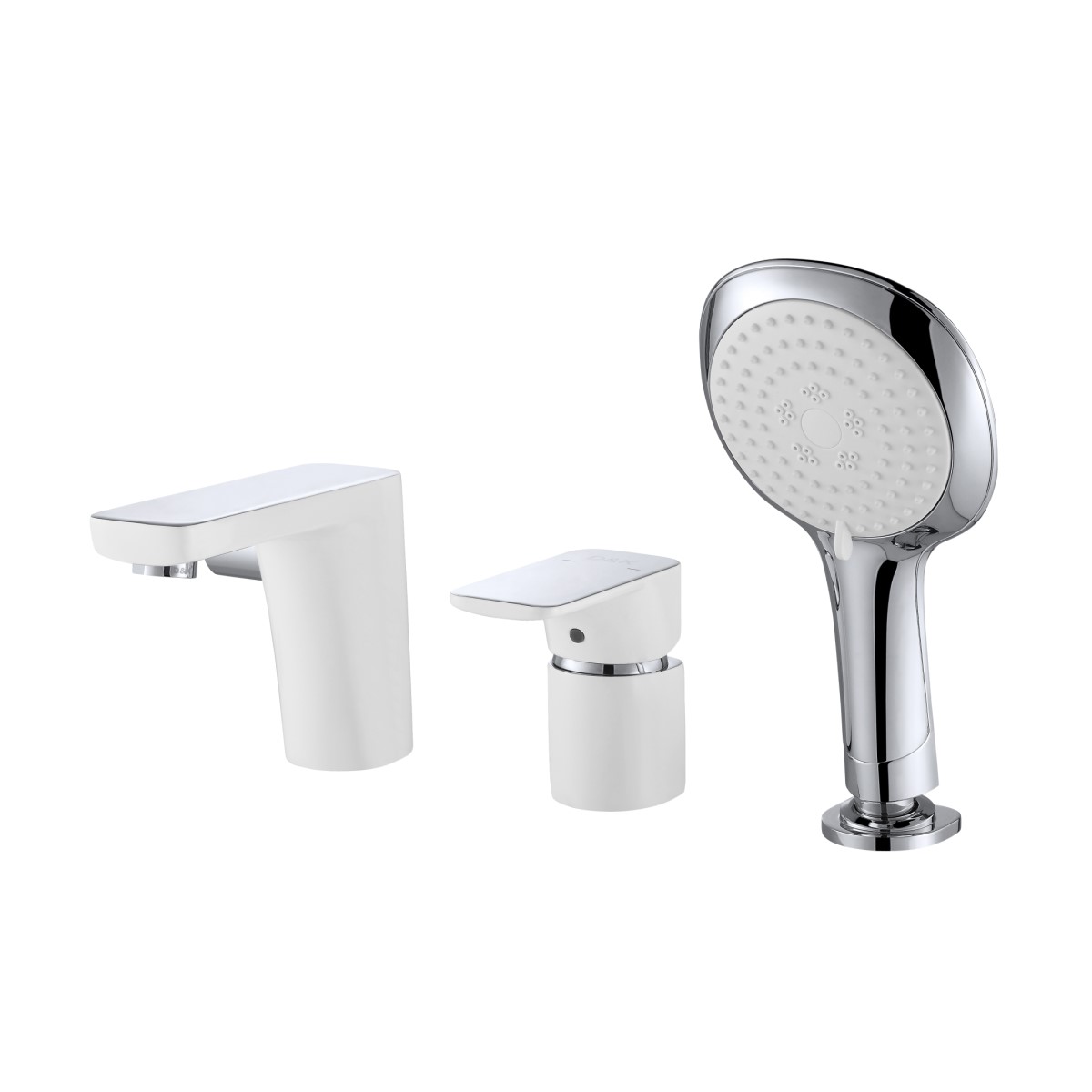 Смеситель на борт ванны D&K Berlin DA1434916, белый