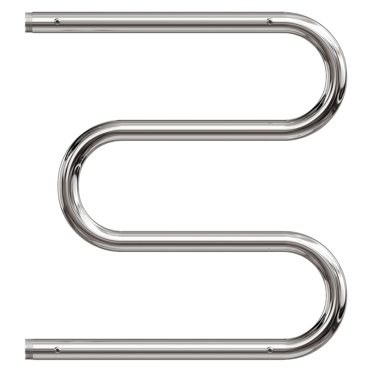 Полотенцесушитель водяной Point PN38556P 500x600 М-образный с полкой, хром