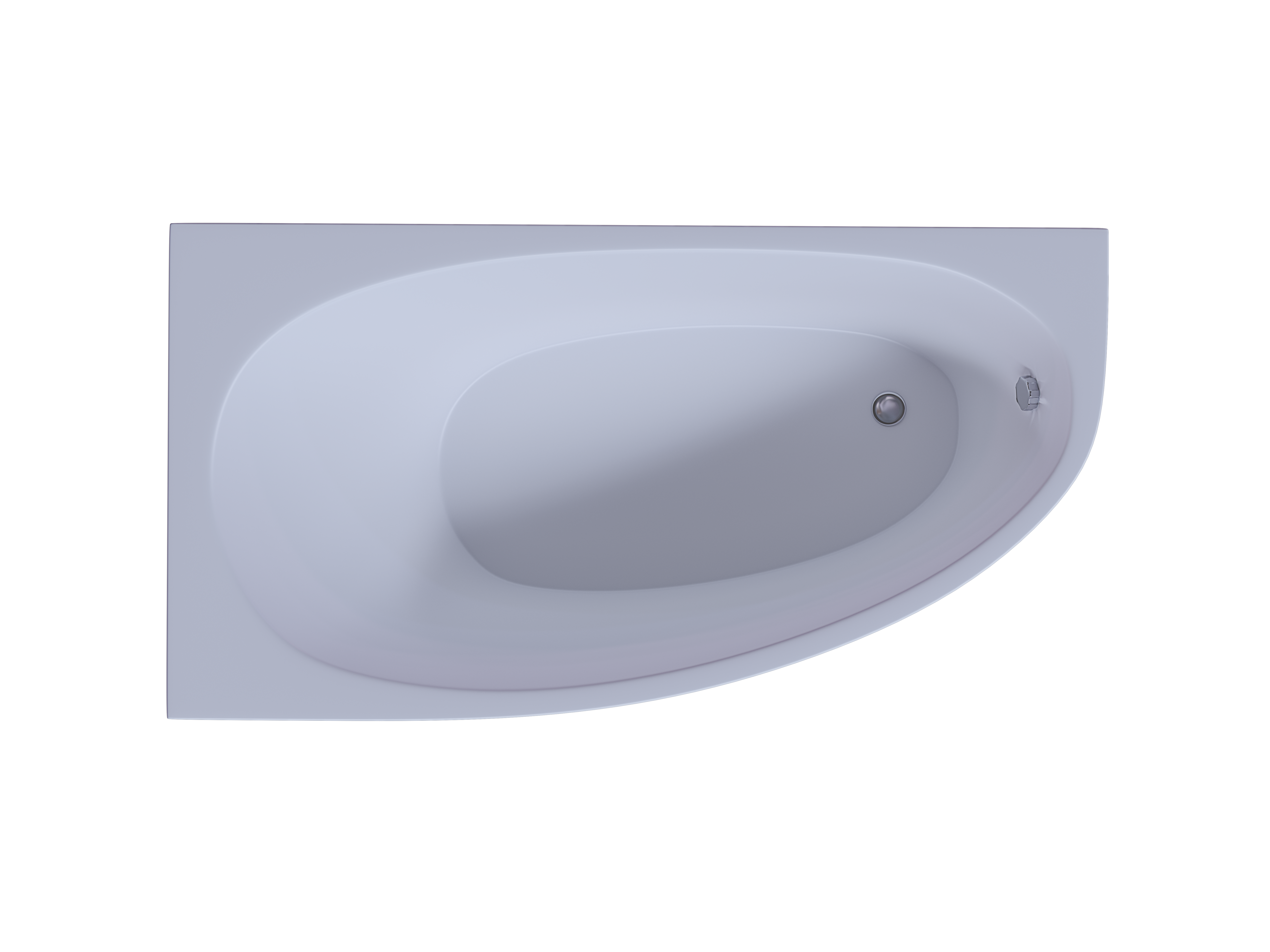 Акриловая ванна Aquatek Дива 160x90 см левая