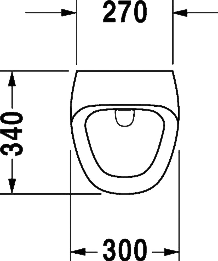 Писсуар подвесной Duravit DuraStyle 2804300000 белый, скрытый подвод воды