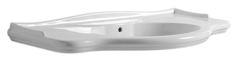Раковина встраиваемая сверху 110см Azzurra Giunone GIU200110/ALZAbi*1 белый