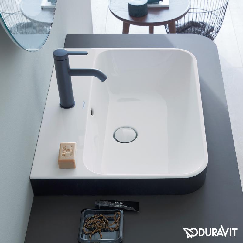Раковина подвесная 60см Duravit Happy D.2 2360601300 черный матовый