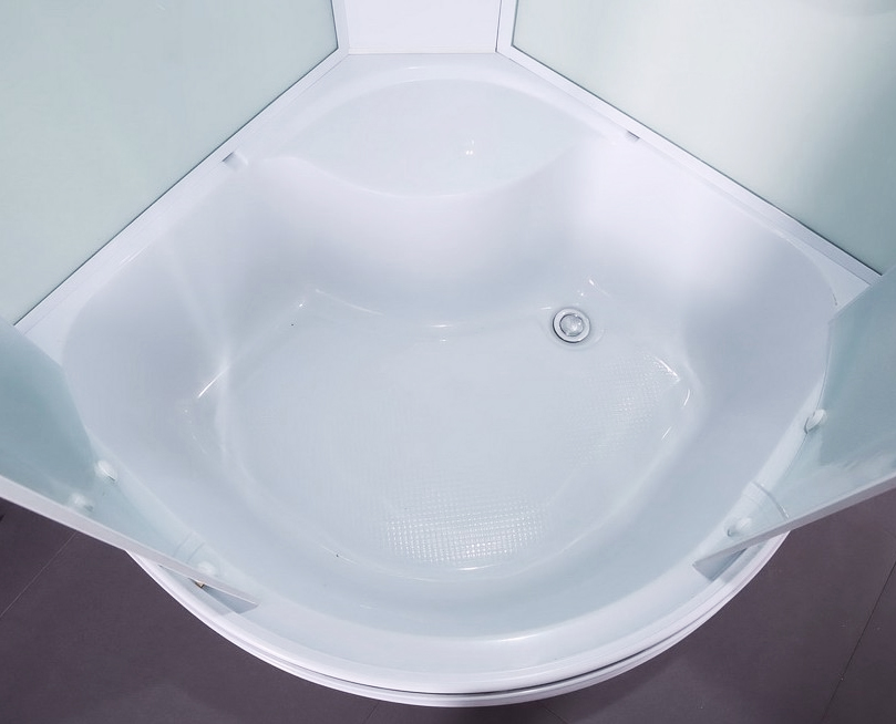 Душевая кабина Timo Eco TE-0780 80x80x215 профиль белый, стекло рифленое