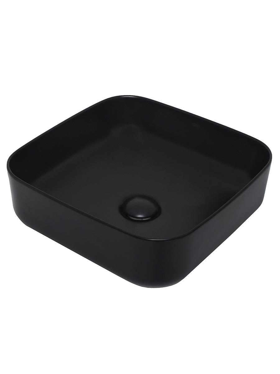 Раковина накладная 39см AQUAme AQM5011MB черный матовый