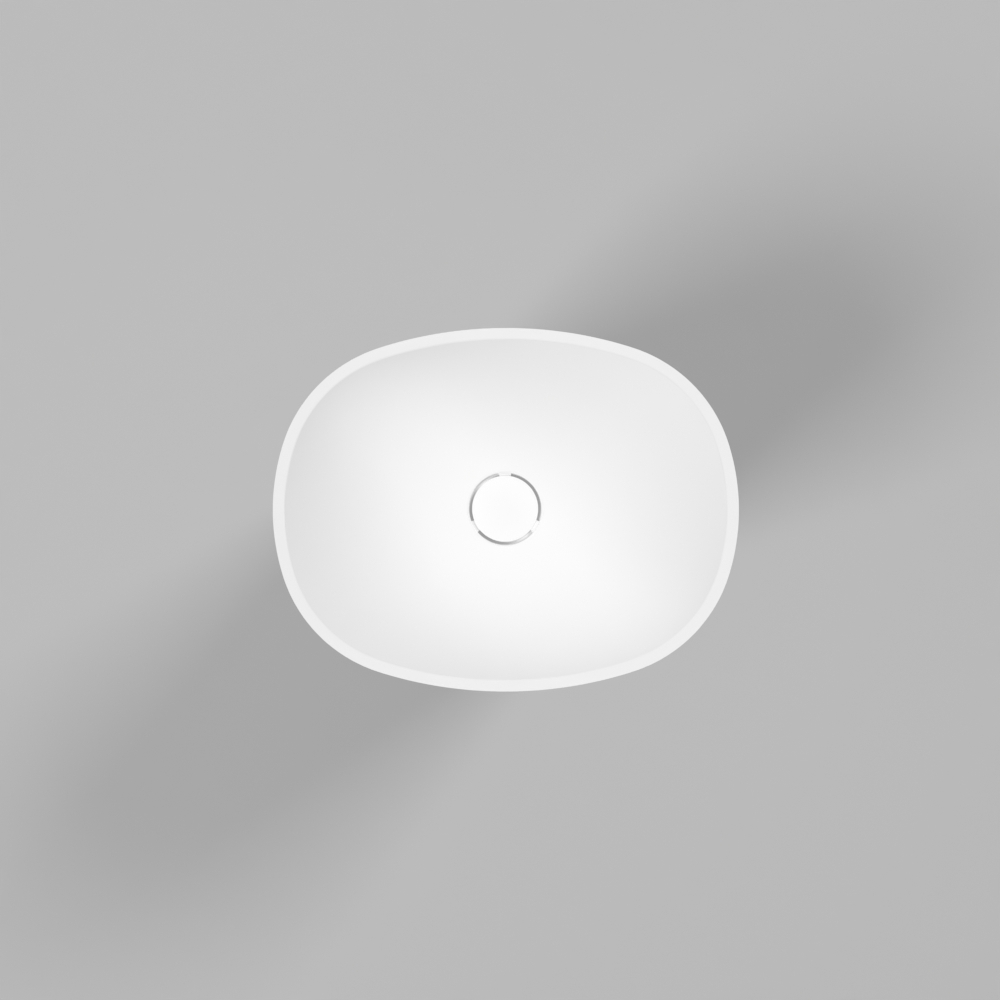 Умывальник WHITECROSS Stella 50x40 (белый мат) иск. камень