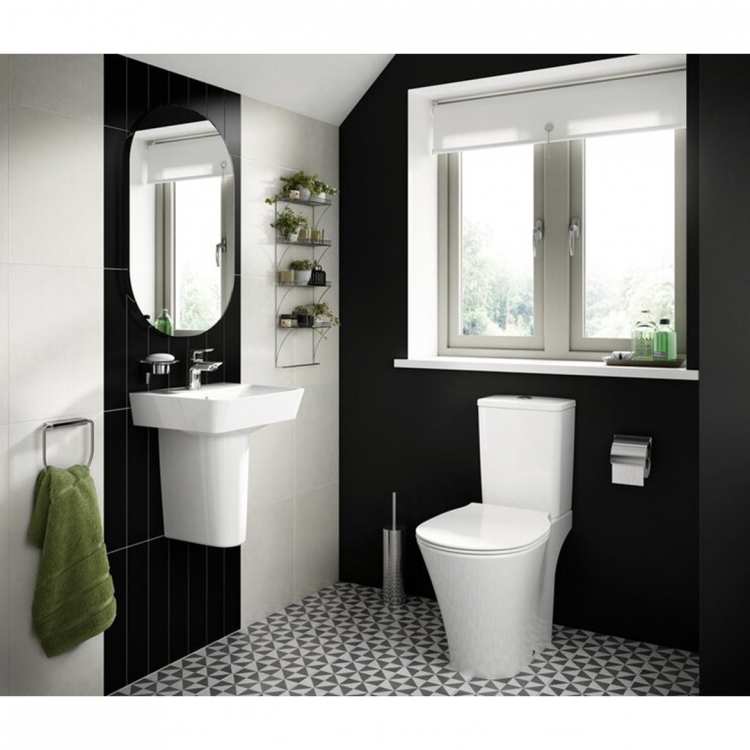 Напольный унитаз безободковый Ideal Standard CONNECT AIR AquaBlade® E009701 без бачка и сиденья