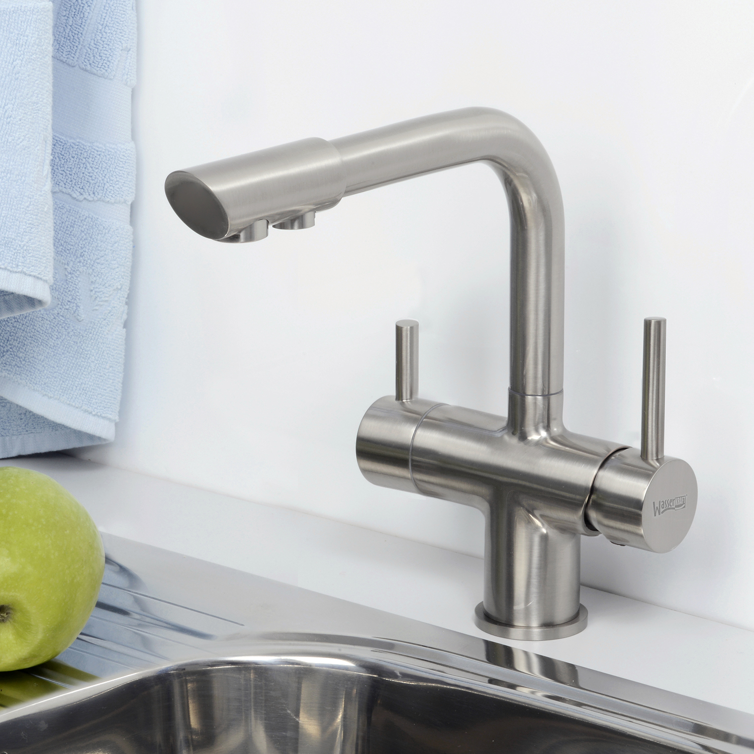 Смеситель для кухни WasserKraft A8027 хром матовый